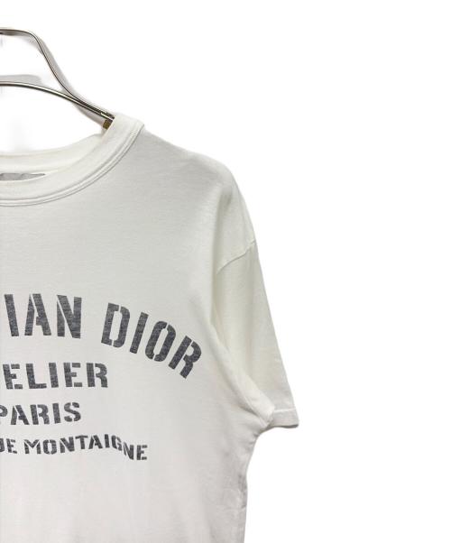 Christian Dior（クリスチャン ディオール）Christian Dior (クリスチャン ディオール) アトリエ 半袖 ロゴ Tシャツ ホワイト サイズ:XXSの古着・服飾アイテム