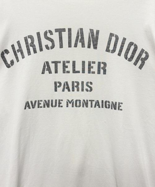 Christian Dior（クリスチャン ディオール）Christian Dior (クリスチャン ディオール) アトリエ 半袖 ロゴ Tシャツ ホワイト サイズ:XXSの古着・服飾アイテム
