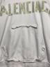 中古・古着 BALENCIAGA (バレンシアガ) テープロゴプルオーバーパーカー ライトグレー サイズ:XS：65000円