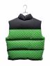 中古・古着 GUCCI (グッチ) THE NORTH FACE (ザ ノース フェイス) THE NORTH FACE×GUCCI パデットダウンベスト 中綿ダウンベスト グリーン サイズ:XS：200000円