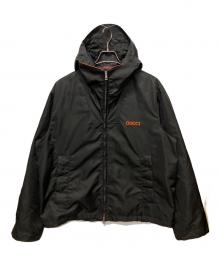 GUCCI（グッチ）の古着「パッチロゴ ツイル ナイロン ジャケット」｜ブラック