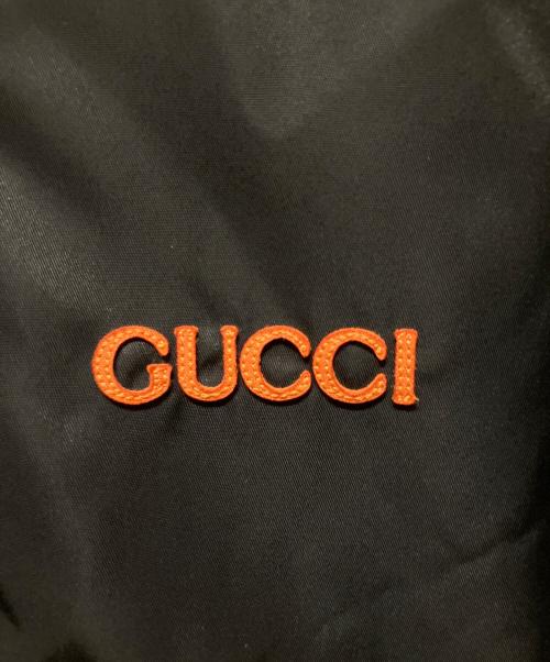 GUCCI（グッチ）GUCCI (グッチ) パッチロゴ ツイル ナイロン ジャケット ブラック サイズ:46の古着・服飾アイテム