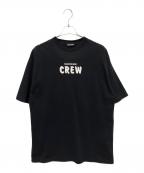 BALENCIAGAバレンシアガ）の古着「CREWロゴプリントTシャツ」｜ブラック