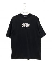 BALENCIAGA（バレンシアガ）の古着「CREWロゴプリントTシャツ」｜ブラック