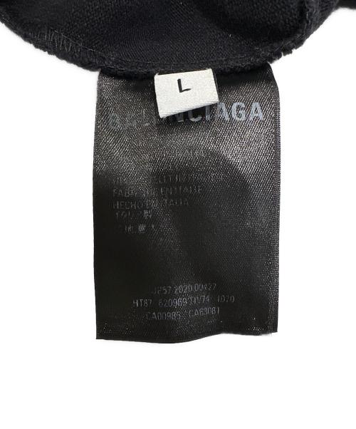 BALENCIAGA（バレンシアガ）BALENCIAGA (バレンシアガ) CREWロゴプリントTシャツ ブラック サイズ:Lの古着・服飾アイテム