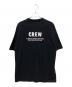 BALENCIAGA (バレンシアガ) CREWロゴプリントTシャツ ブラック サイズ:L：40000円