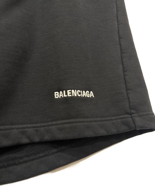 BALENCIAGA（バレンシアガ）BALENCIAGA (バレンシアガ) ロゴスウェットハーフパンツ ブラック サイズ:XXSの古着・服飾アイテム