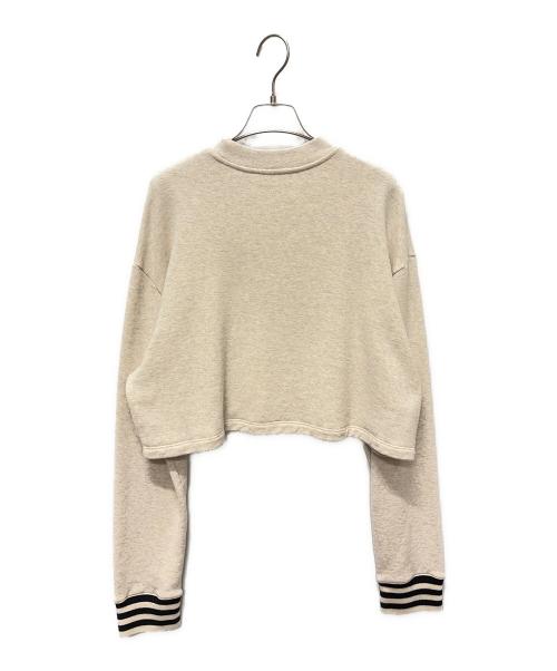 PRADA（プラダ）PRADA (プラダ) クロップドロゴスウェット アイボリー サイズ:Mの古着・服飾アイテム