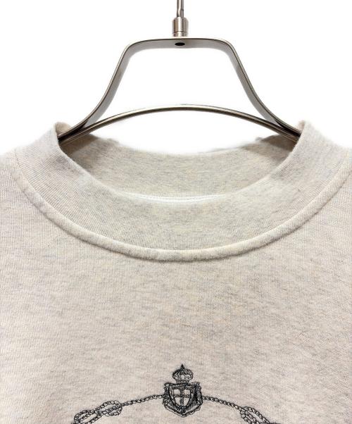 PRADA（プラダ）PRADA (プラダ) クロップドロゴスウェット アイボリー サイズ:Mの古着・服飾アイテム
