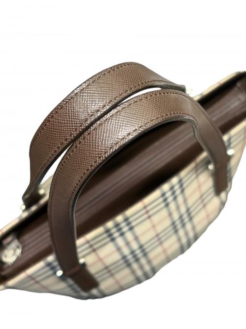 Burberry's（バーバリーズ）Burberry's (バーバリーズ) ノバチェックトートバッグ ベージュ×ブラウンの古着・服飾アイテム