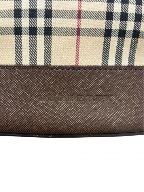 Burberry's（バーバリーズ）Burberry's (バーバリーズ) ノバチェックトートバッグ ベージュ×ブラウンの古着・服飾アイテム