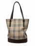 Burberry's（バーバリーズ）の古着「ノバチェックトートバッグ」｜ベージュ×ブラウン