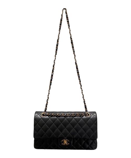 CHANEL（シャネル）CHANEL (シャネル) チェーンショルダーダブルフラップバッグ/マトラッセ25 ブラック サイズ:25の古着・服飾アイテム