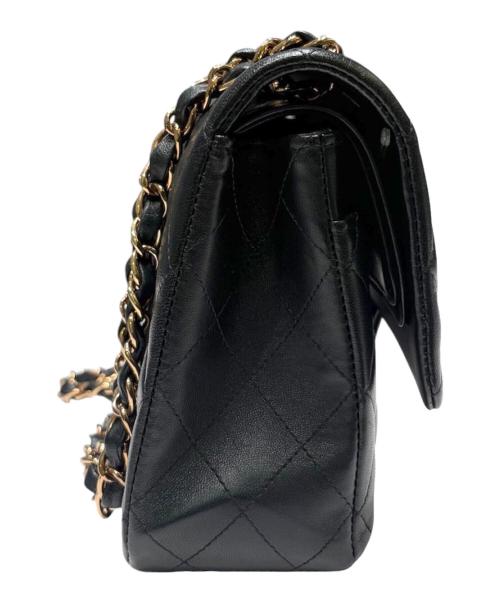 CHANEL（シャネル）CHANEL (シャネル) チェーンショルダーダブルフラップバッグ/マトラッセ25 ブラック サイズ:25の古着・服飾アイテム