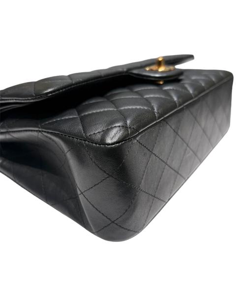 CHANEL（シャネル）CHANEL (シャネル) チェーンショルダーダブルフラップバッグ/マトラッセ25 ブラック サイズ:25の古着・服飾アイテム