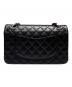 CHANEL (シャネル) チェーンショルダーダブルフラップバッグ/マトラッセ25 ブラック サイズ:25：980000円