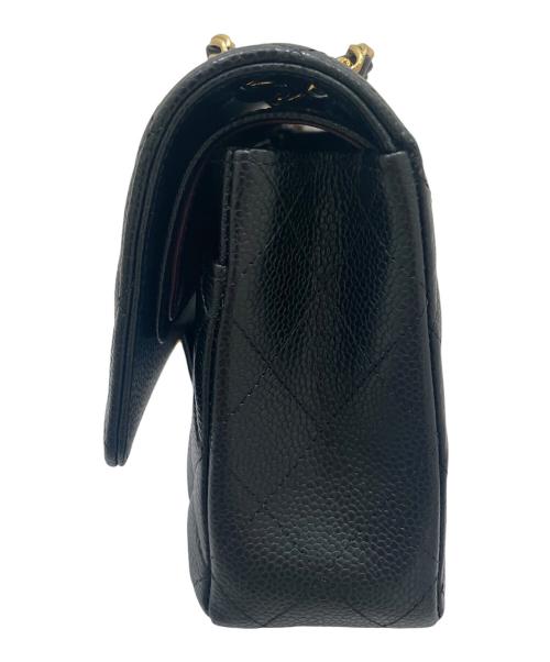 CHANEL（シャネル）CHANEL (シャネル) マトラッセ25/Wフラップチェーンショルダーバッグ ブラック サイズ:25の古着・服飾アイテム