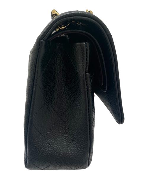 CHANEL（シャネル）CHANEL (シャネル) マトラッセ25/Wフラップチェーンショルダーバッグ ブラック サイズ:25の古着・服飾アイテム