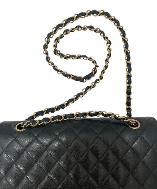 CHANEL（シャネル）CHANEL (シャネル) マトラッセ25/Wフラップチェーンショルダーバッグ ブラック サイズ:25の古着・服飾アイテム