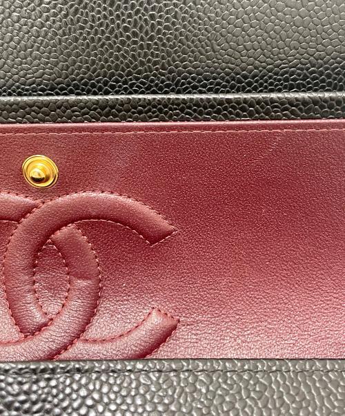 CHANEL（シャネル）CHANEL (シャネル) マトラッセ25/Wフラップチェーンショルダーバッグ ブラック サイズ:25の古着・服飾アイテム