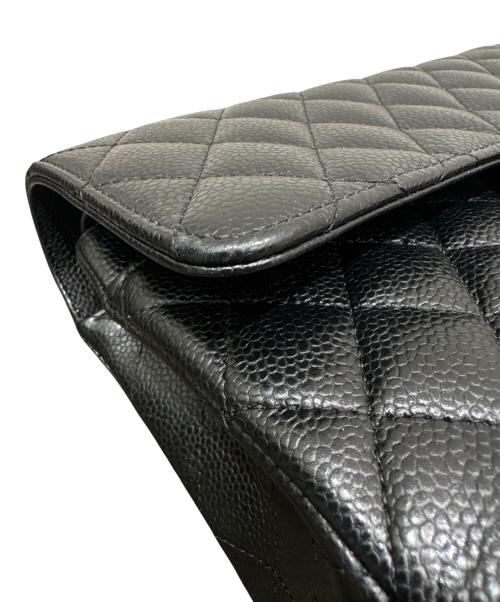 CHANEL（シャネル）CHANEL (シャネル) マトラッセ25/Wフラップチェーンショルダーバッグ ブラック サイズ:25の古着・服飾アイテム