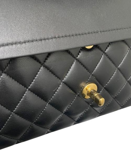 CHANEL（シャネル）CHANEL (シャネル) Wフラップ マトラッセ25 ブラック サイズ:25の古着・服飾アイテム