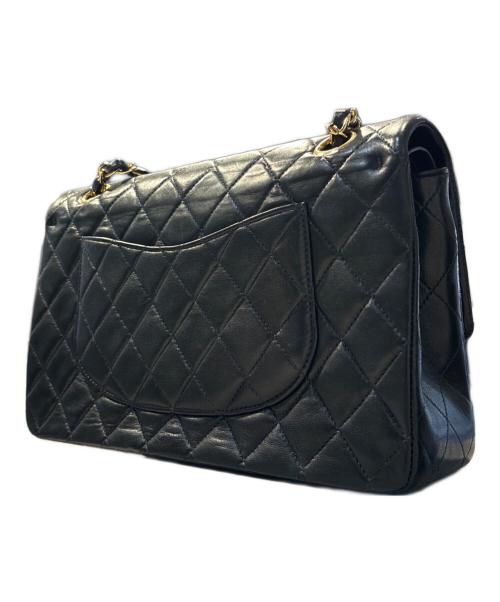 CHANEL（シャネル）CHANEL (シャネル) Classic Matelassé Bag マトラッセ25 Ｗフラップチェーンショルダーバッグ ブラック サイズ:25の古着・服飾アイテム