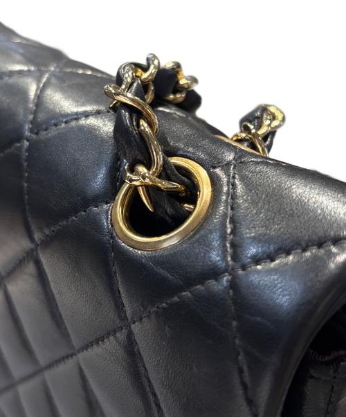 CHANEL（シャネル）CHANEL (シャネル) Classic Matelassé Bag マトラッセ25 Ｗフラップチェーンショルダーバッグ ブラック サイズ:25の古着・服飾アイテム