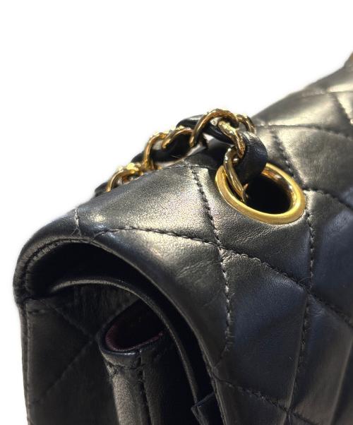 CHANEL（シャネル）CHANEL (シャネル) Classic Matelassé Bag マトラッセ25 Ｗフラップチェーンショルダーバッグ ブラック サイズ:25の古着・服飾アイテム