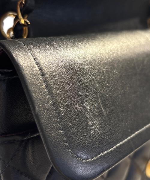 CHANEL（シャネル）CHANEL (シャネル) Classic Matelassé Bag マトラッセ25 Ｗフラップチェーンショルダーバッグ ブラック サイズ:25の古着・服飾アイテム