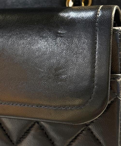 CHANEL（シャネル）CHANEL (シャネル) Classic Matelassé Bag マトラッセ25 Ｗフラップチェーンショルダーバッグ ブラック サイズ:25の古着・服飾アイテム