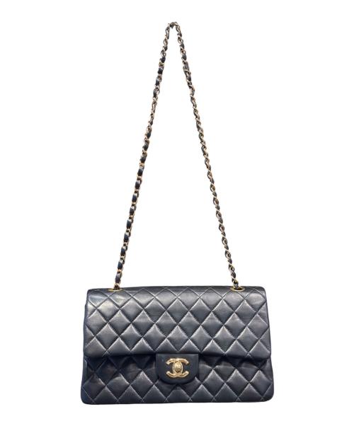 CHANEL（シャネル）CHANEL (シャネル) Classic Matelassé Bag マトラッセ25 Ｗフラップチェーンショルダーバッグ ブラック サイズ:25の古着・服飾アイテム