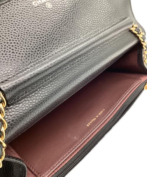 CHANEL（シャネル）CHANEL (シャネル) マトラッセチェーンショルダーウォレット ブラックの古着・服飾アイテム