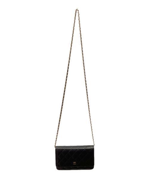 CHANEL（シャネル）CHANEL (シャネル) マトラッセチェーンショルダーウォレット ブラックの古着・服飾アイテム