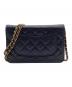 CHANEL (シャネル) マトラッセチェーンショルダーウォレット ブラック：520000円