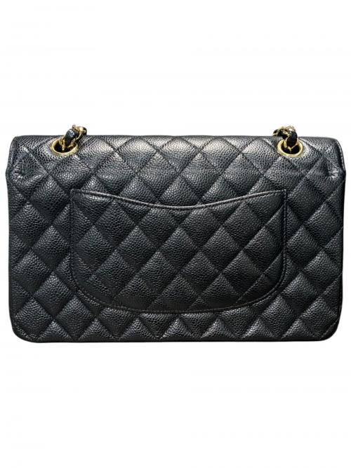 CHANEL（シャネル）CHANEL (シャネル) マトラッセ25/Wフラップチェーンショルダーバッグ ブラック サイズ:25の古着・服飾アイテム