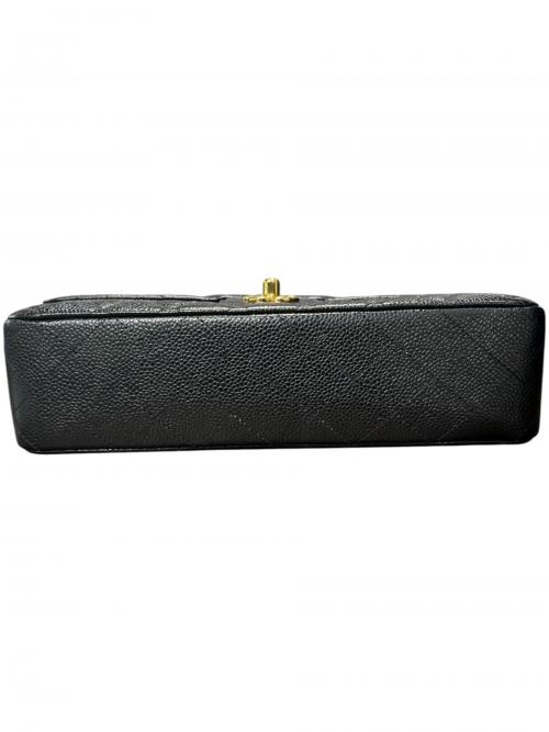CHANEL（シャネル）CHANEL (シャネル) マトラッセ25/Wフラップチェーンショルダーバッグ ブラック サイズ:25の古着・服飾アイテム