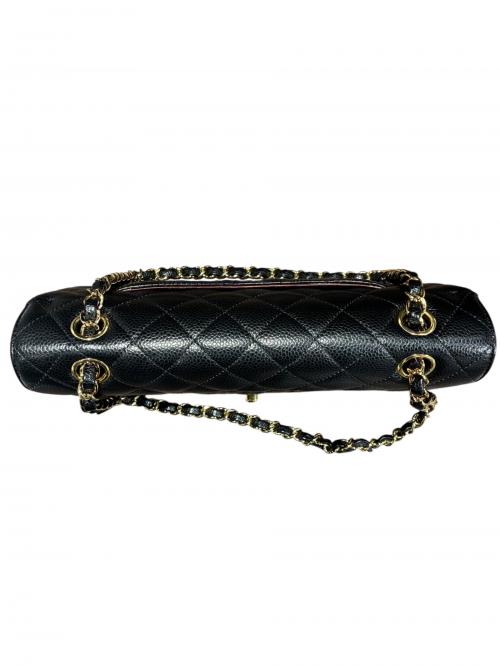 CHANEL（シャネル）CHANEL (シャネル) マトラッセ25/Wフラップチェーンショルダーバッグ ブラック サイズ:25の古着・服飾アイテム