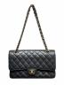 CHANEL (シャネル) マトラッセ25/Wフラップチェーンショルダーバッグ ブラック サイズ:25：1250000円
