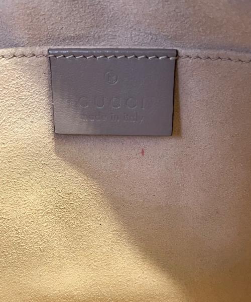 GUCCI（グッチ）GUCCI (グッチ) GGマーモントチェーンショルダーバッグ ピンクの古着・服飾アイテム