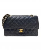 ）の古着「Matelassé 25 Double Flap Chain Shoulder Bag/マトラッセ25 Wフラップチェーンショルダーバッグ」｜ブラック