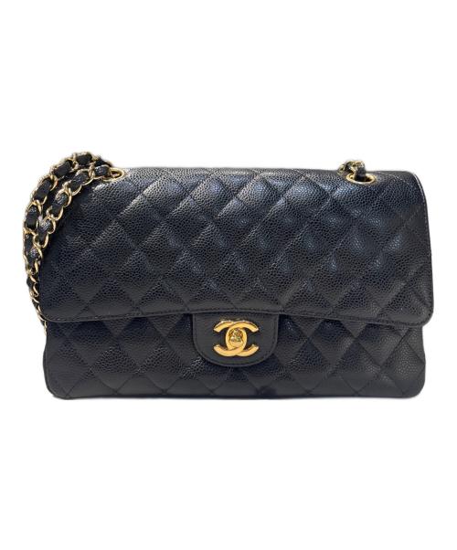 CHANEL（シャネル）CHANEL (シャネル) Matelassé 25 Double Flap Chain Shoulder Bag/マトラッセ25 Wフラップチェーンショルダーバッグ ブラック サイズ:25の古着・服飾アイテム