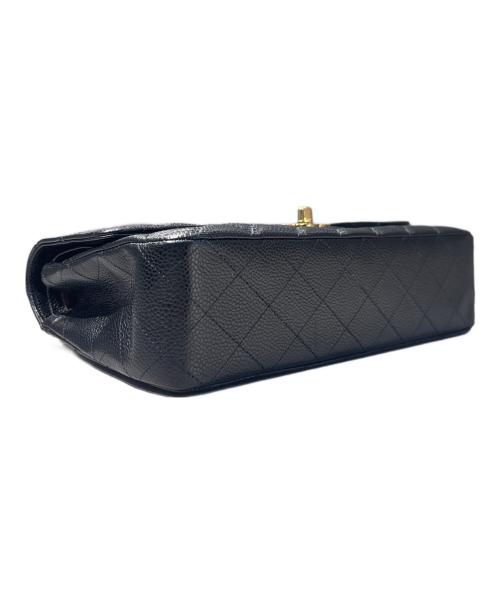 CHANEL（シャネル）CHANEL (シャネル) Matelassé 25 Double Flap Chain Shoulder Bag/マトラッセ25 Wフラップチェーンショルダーバッグ ブラック サイズ:25の古着・服飾アイテム
