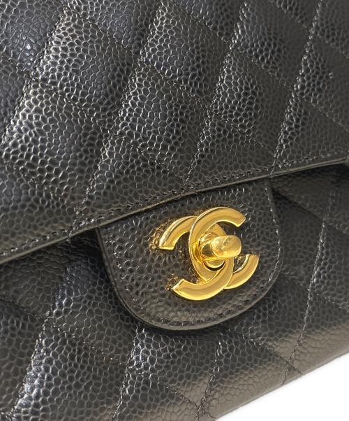 CHANEL（シャネル）CHANEL (シャネル) Matelassé 25 Double Flap Chain Shoulder Bag/マトラッセ25 Wフラップチェーンショルダーバッグ ブラック サイズ:25の古着・服飾アイテム