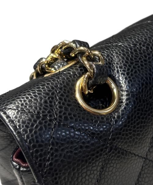 CHANEL（シャネル）CHANEL (シャネル) Matelassé 25 Double Flap Chain Shoulder Bag/マトラッセ25 Wフラップチェーンショルダーバッグ ブラック サイズ:25の古着・服飾アイテム
