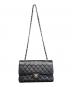 CHANEL (シャネル) Matelassé 25 Double Flap Chain Shoulder Bag/マトラッセ25 Wフラップチェーンショルダーバッグ ブラック サイズ:25：1300000円