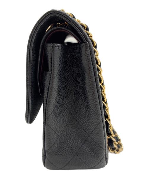 CHANEL（シャネル）CHANEL (シャネル) Matelassé 25/マトラッセ25/Double Flap Chain Shoulder Bag/Wフラップチェーンショルダーバッグ ブラック サイズ:25の古着・服飾アイテム