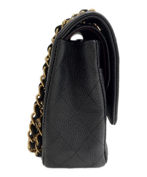 CHANEL（シャネル）CHANEL (シャネル) Matelassé 25/マトラッセ25/Double Flap Chain Shoulder Bag/Wフラップチェーンショルダーバッグ ブラック サイズ:25の古着・服飾アイテム