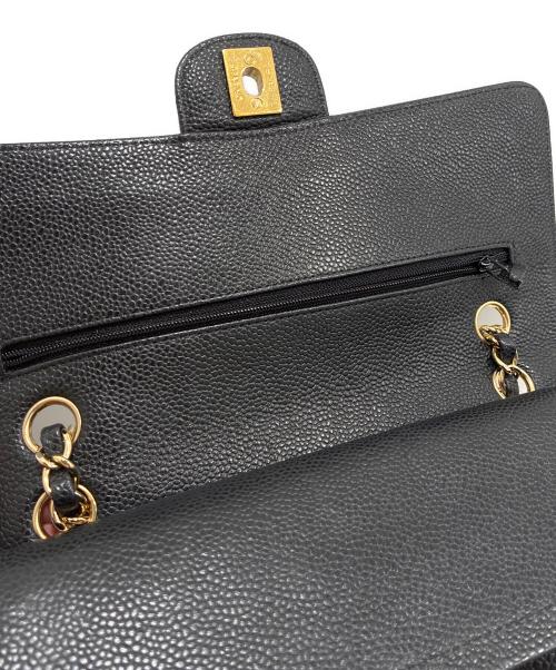 CHANEL（シャネル）CHANEL (シャネル) Matelassé 25/マトラッセ25/Double Flap Chain Shoulder Bag/Wフラップチェーンショルダーバッグ ブラック サイズ:25の古着・服飾アイテム