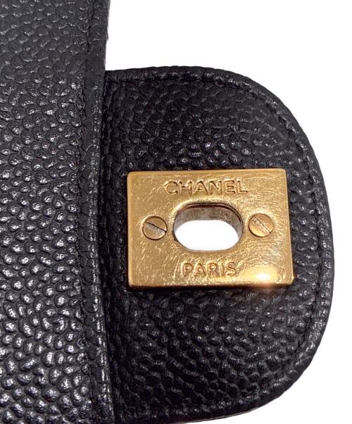 CHANEL（シャネル）CHANEL (シャネル) Matelassé 25/マトラッセ25/Double Flap Chain Shoulder Bag/Wフラップチェーンショルダーバッグ ブラック サイズ:25の古着・服飾アイテム